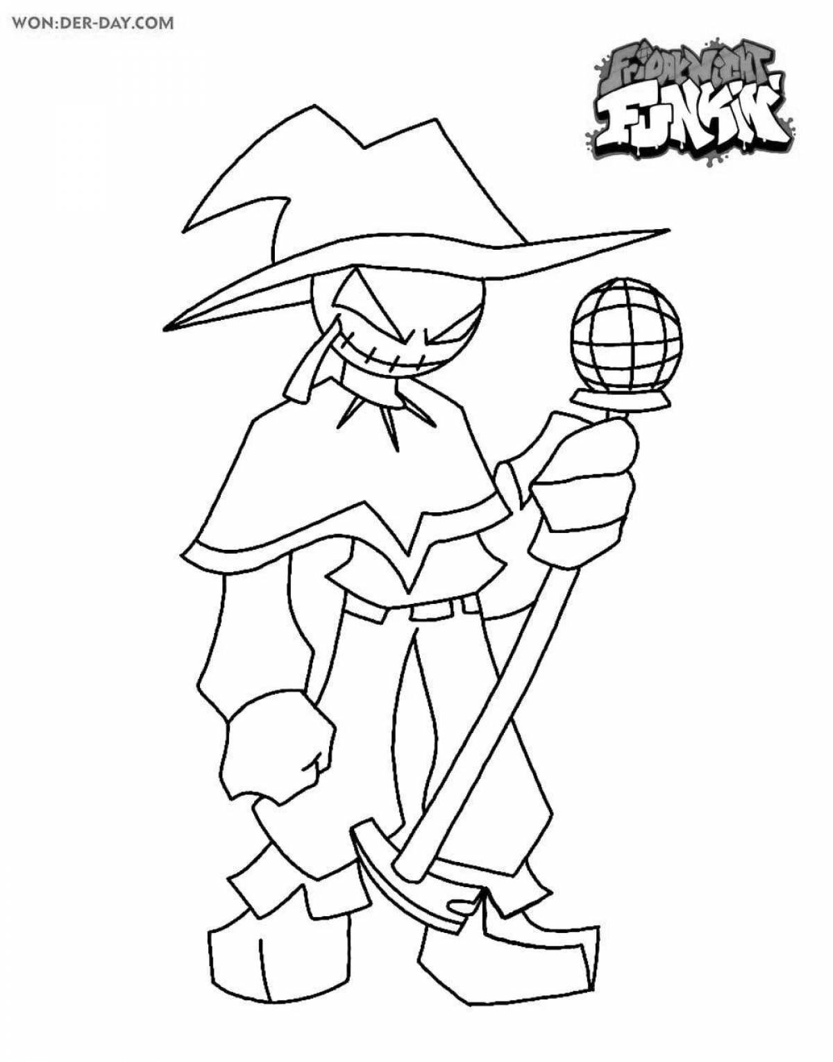 Agoti fnf coloring page tempting