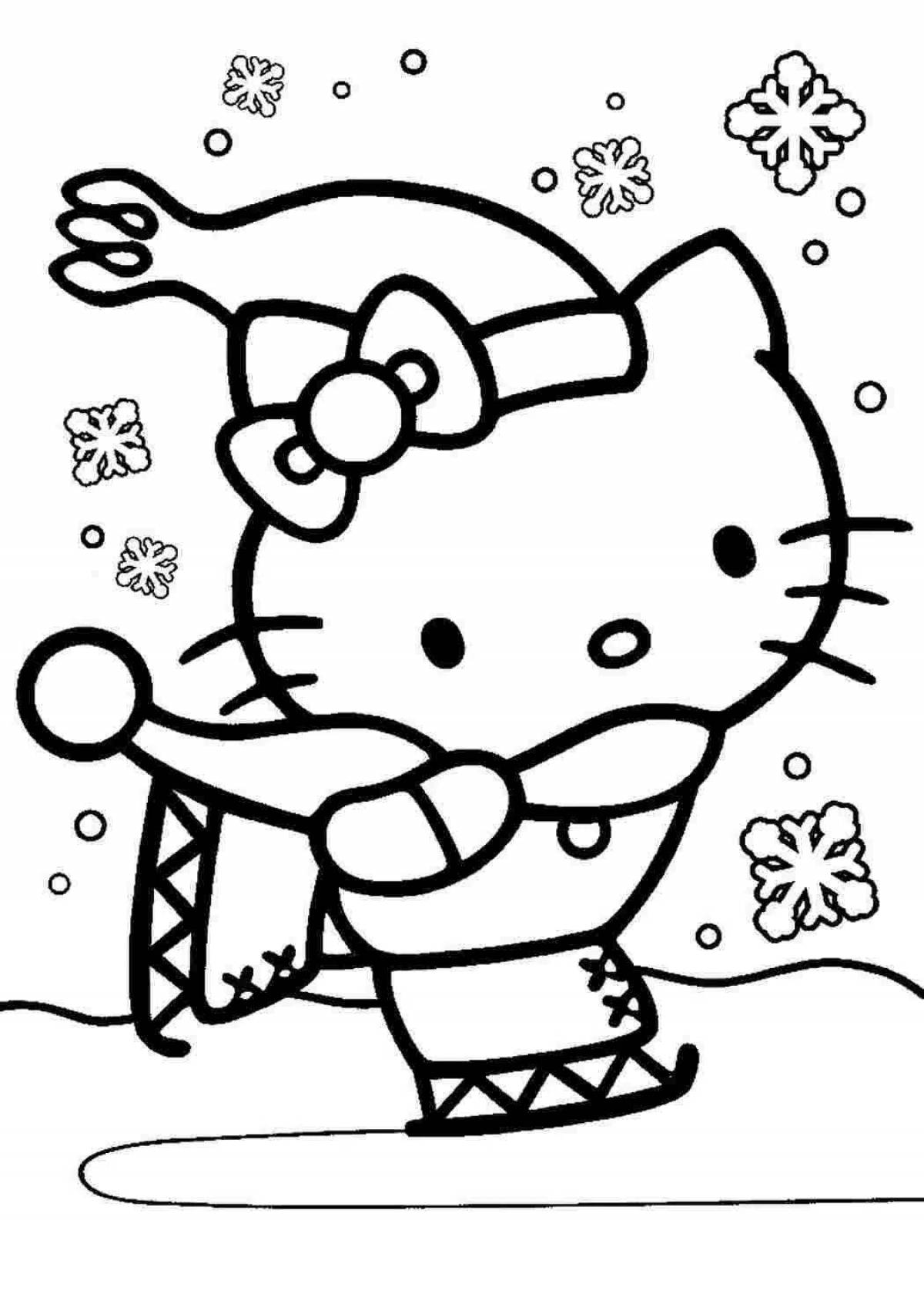 Kitty mity glowing coloring book
