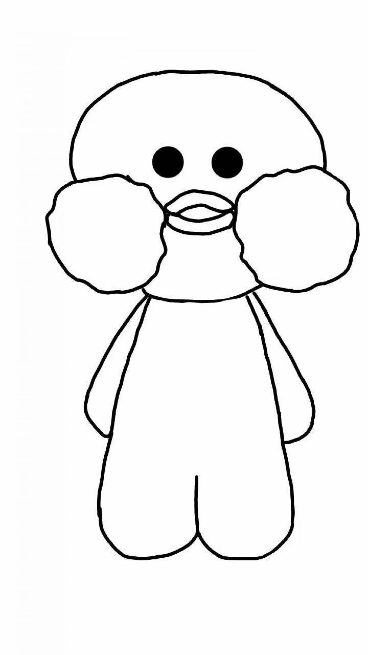 Colouring bright lalofan duck