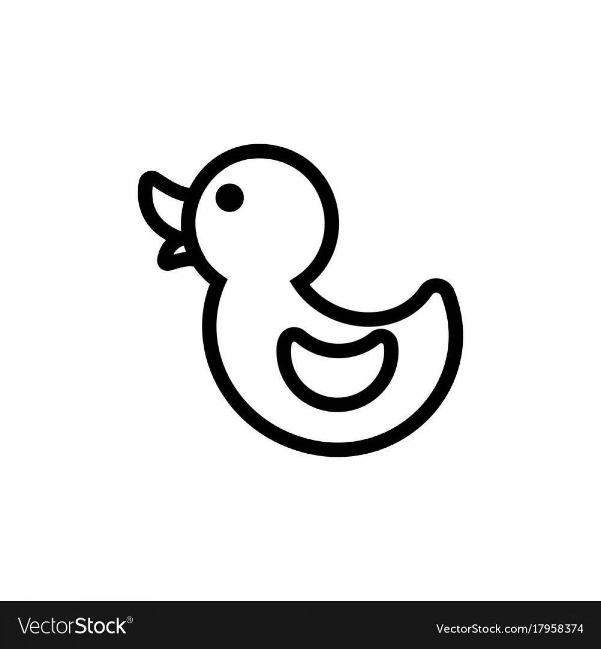 Cute lalofan duck coloring book