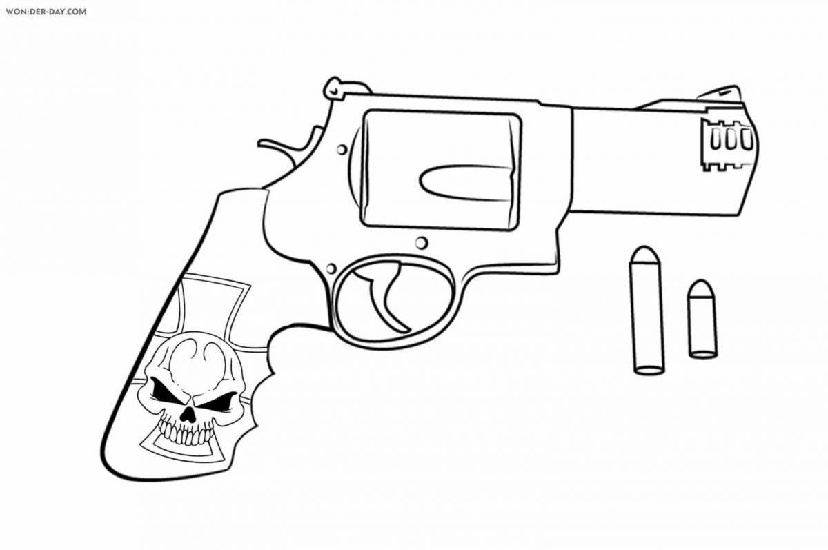 Grand cool weapons coloring page