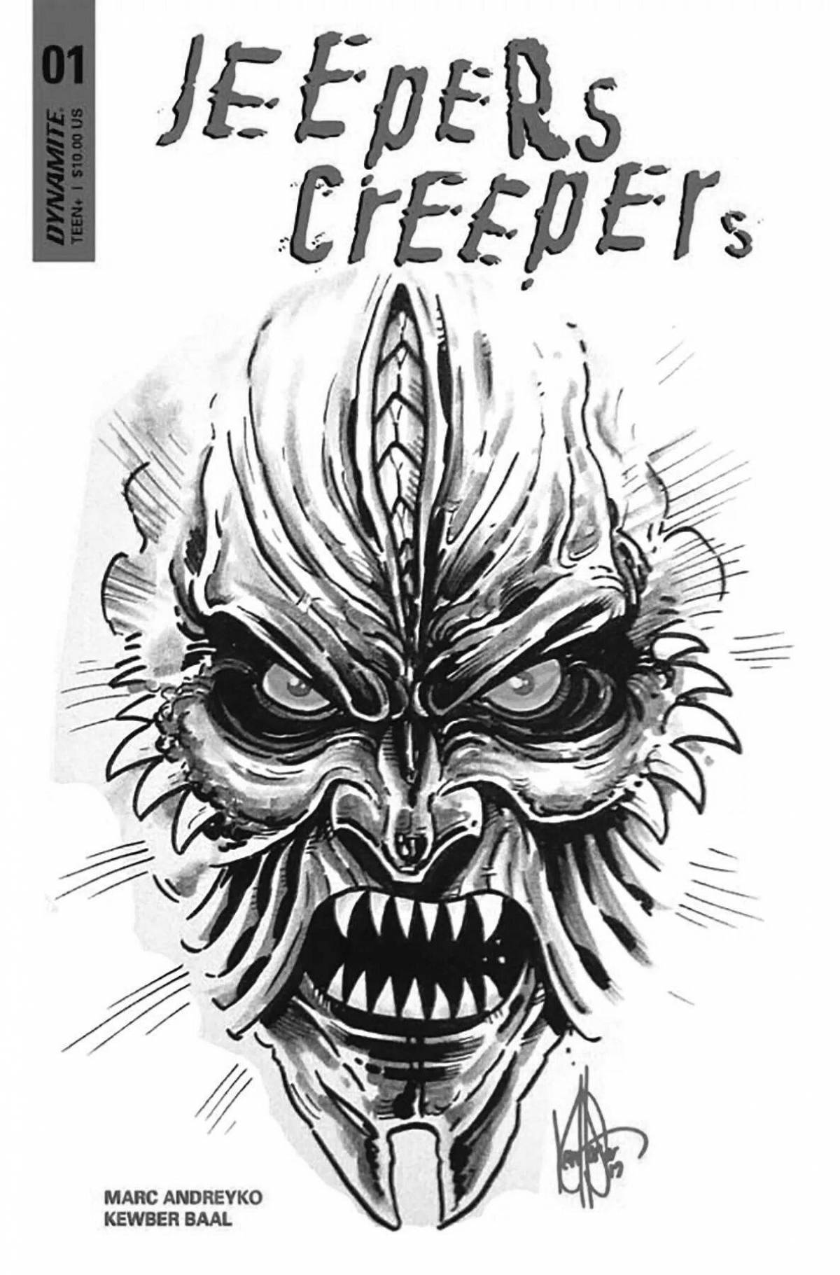 Gorgeous Jeepers Creepers Coloring Page