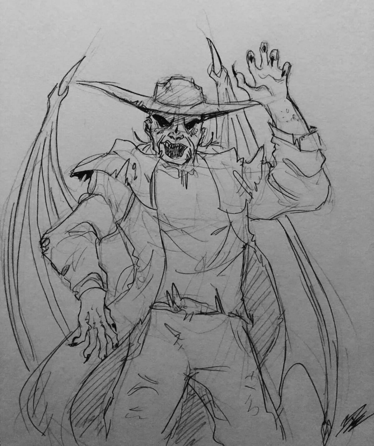 Amazing Jeepers Creepers Coloring Pages