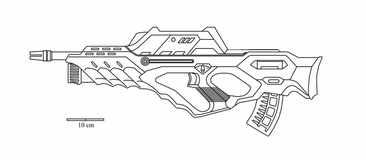 Great weapon rack coloring page