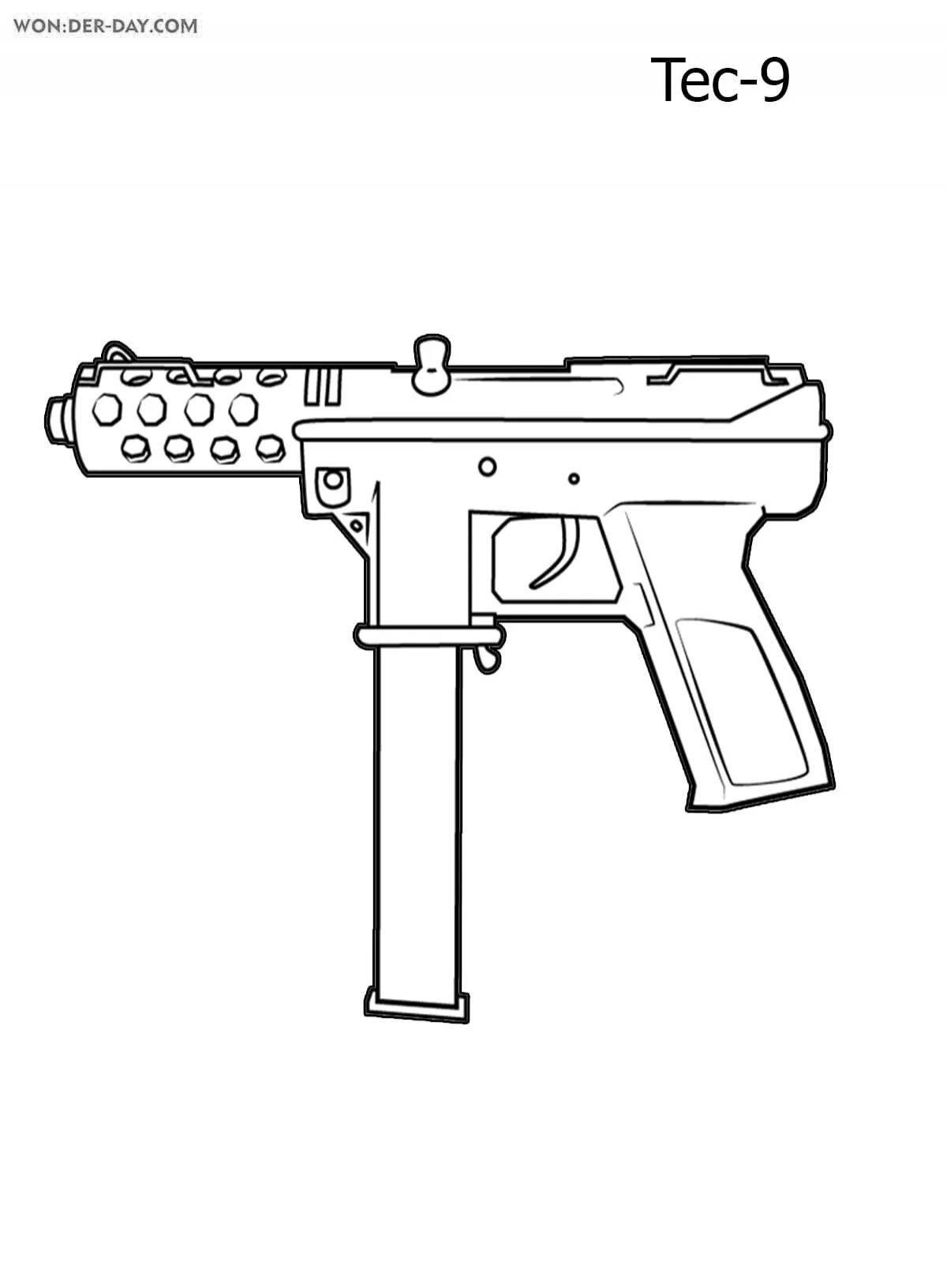 Great weapon rack coloring page