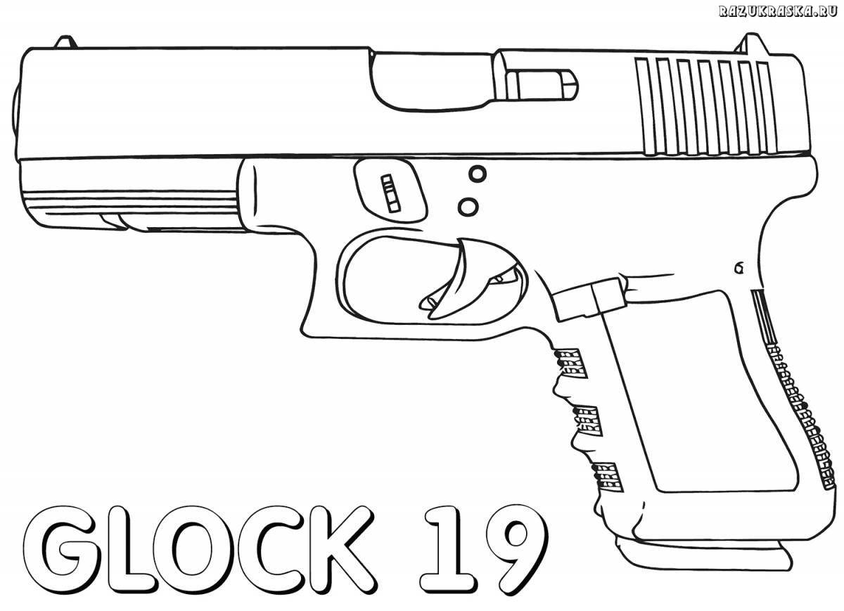 Shiny weapon racks coloring page