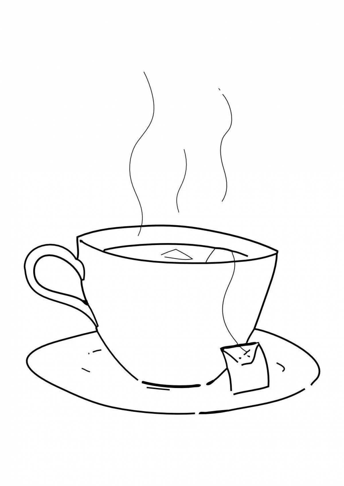 Great cup of tea coloring book
