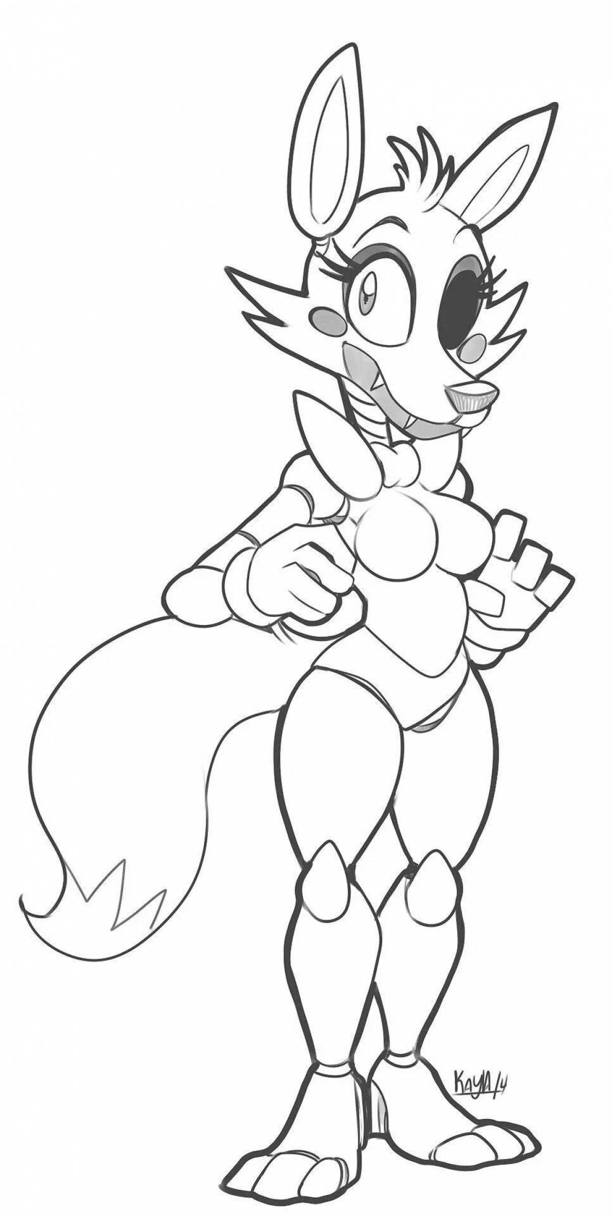 Photo Glitter brazier animatronic coloring