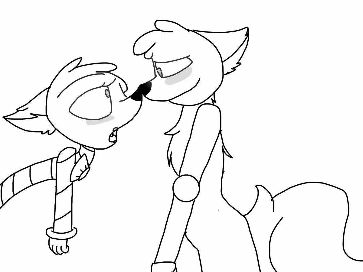 Photo Coloring lovely brazier animatronic