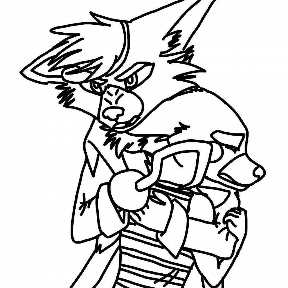 Photo Coloring sweet brazier animatronic