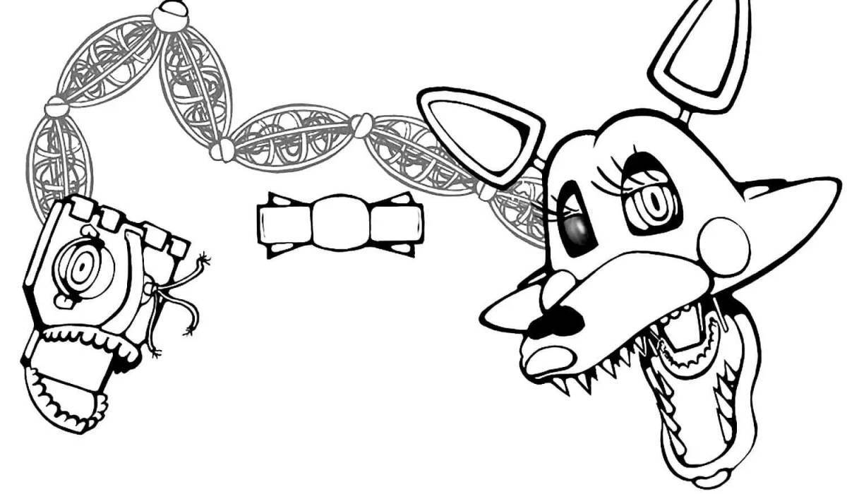 Cute brazier animatronic coloring book