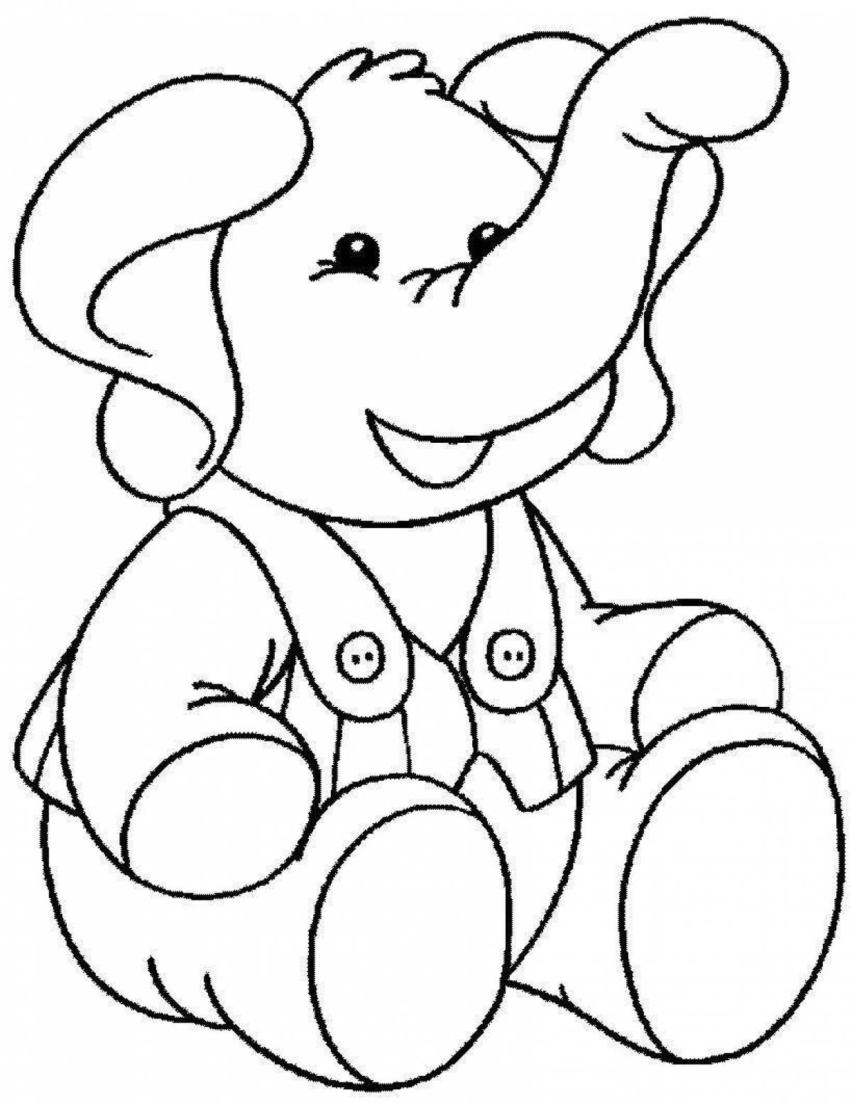 Cute print coloring book for toddlers