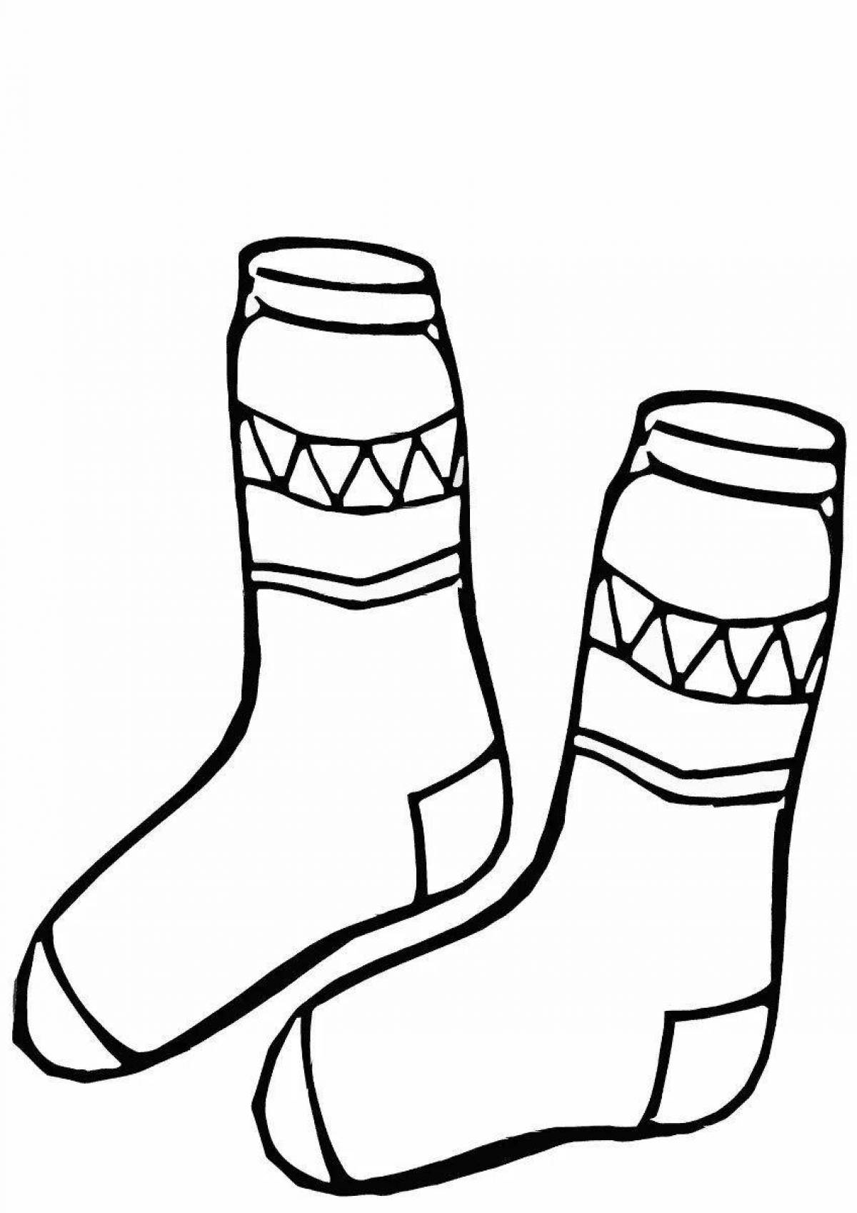 Coloring page sweet winter clothes