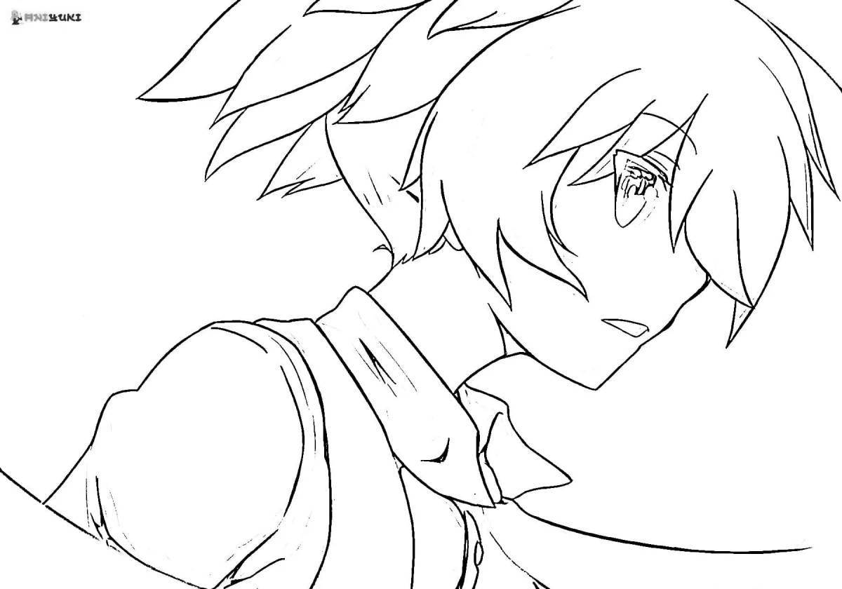 Brave assassin coloring page