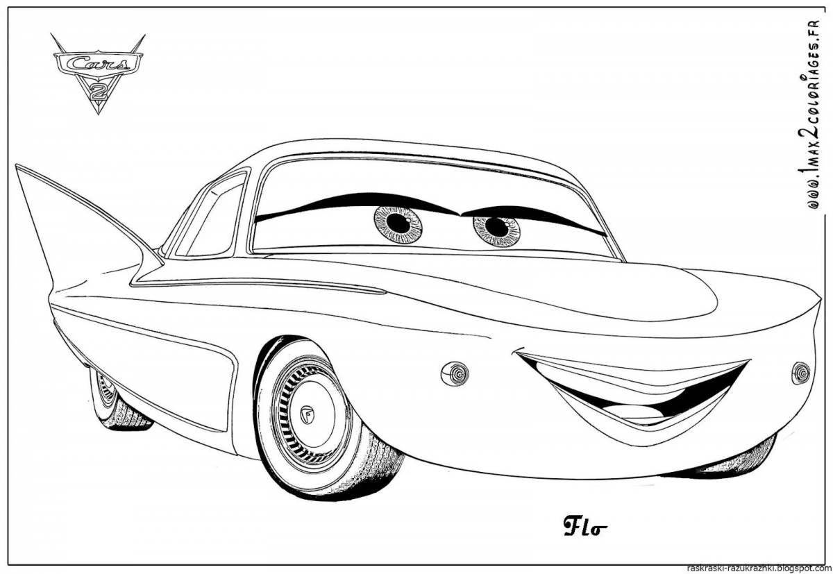 Coloring page fun cars mcqueen
