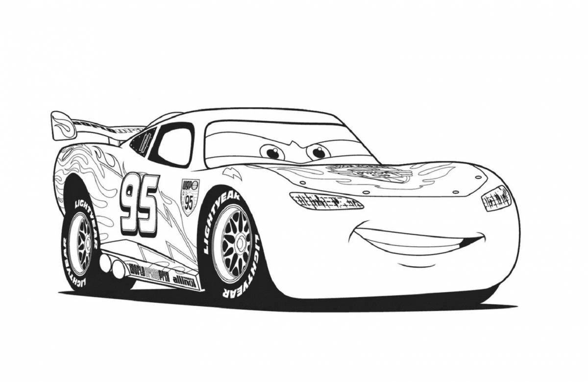 Coloring dynamic cars mcqueen