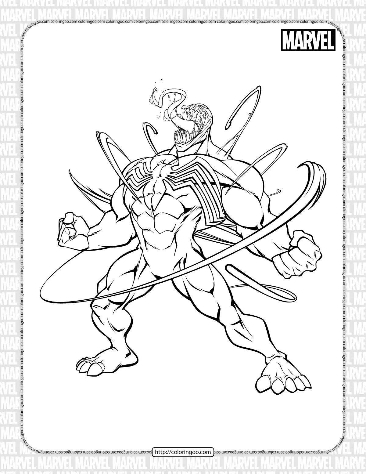 Раскраска Изысканная раскраска против яда