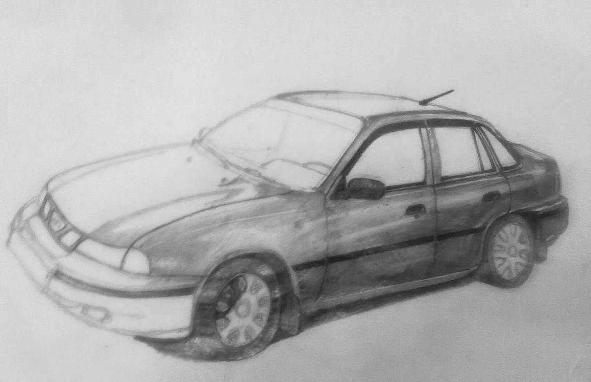 Инновационная раскраска daewoo nexia