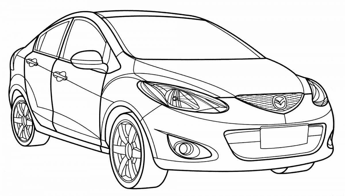 Coloring majestic mazda 6