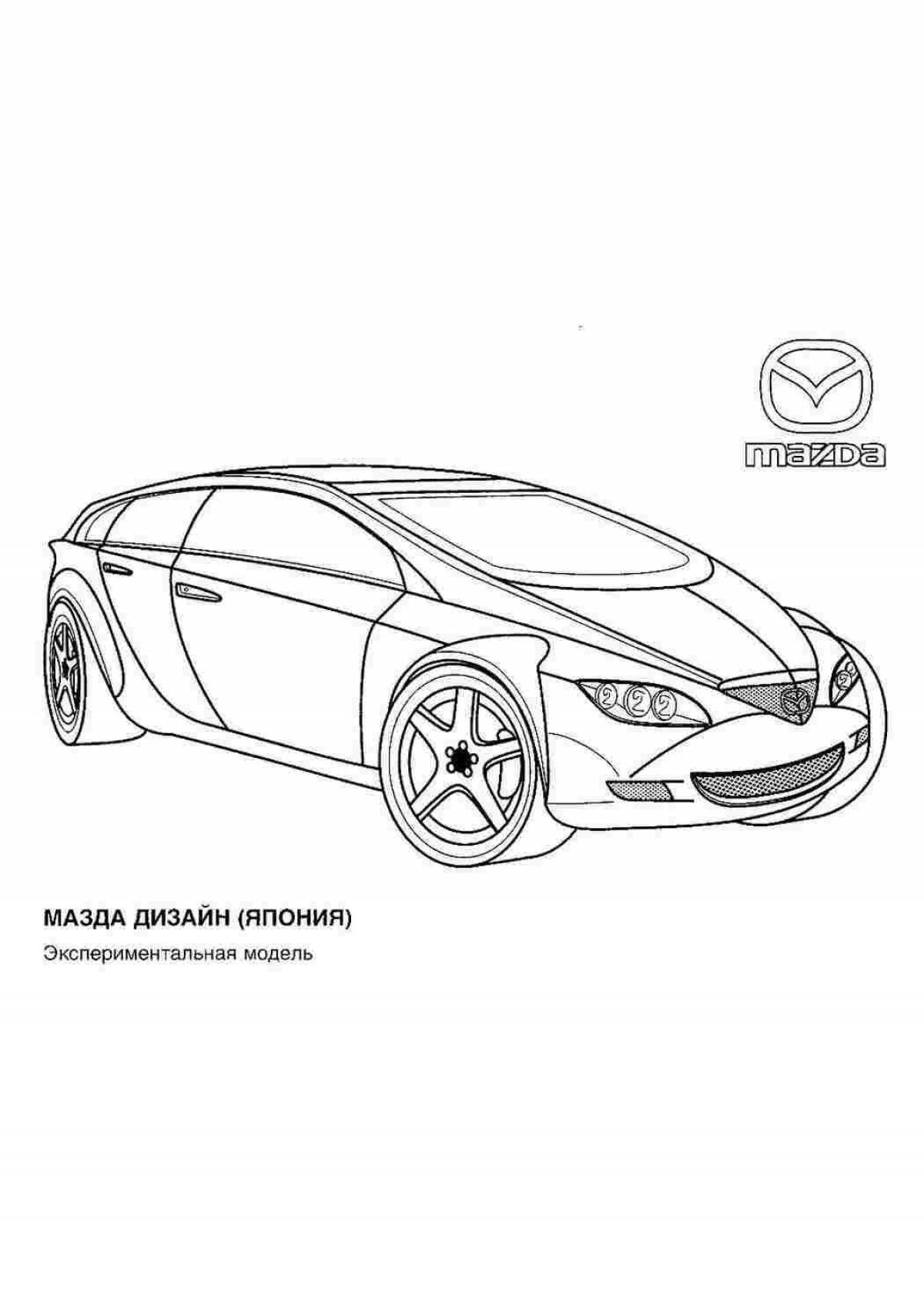 Amazing mazda 6 coloring page
