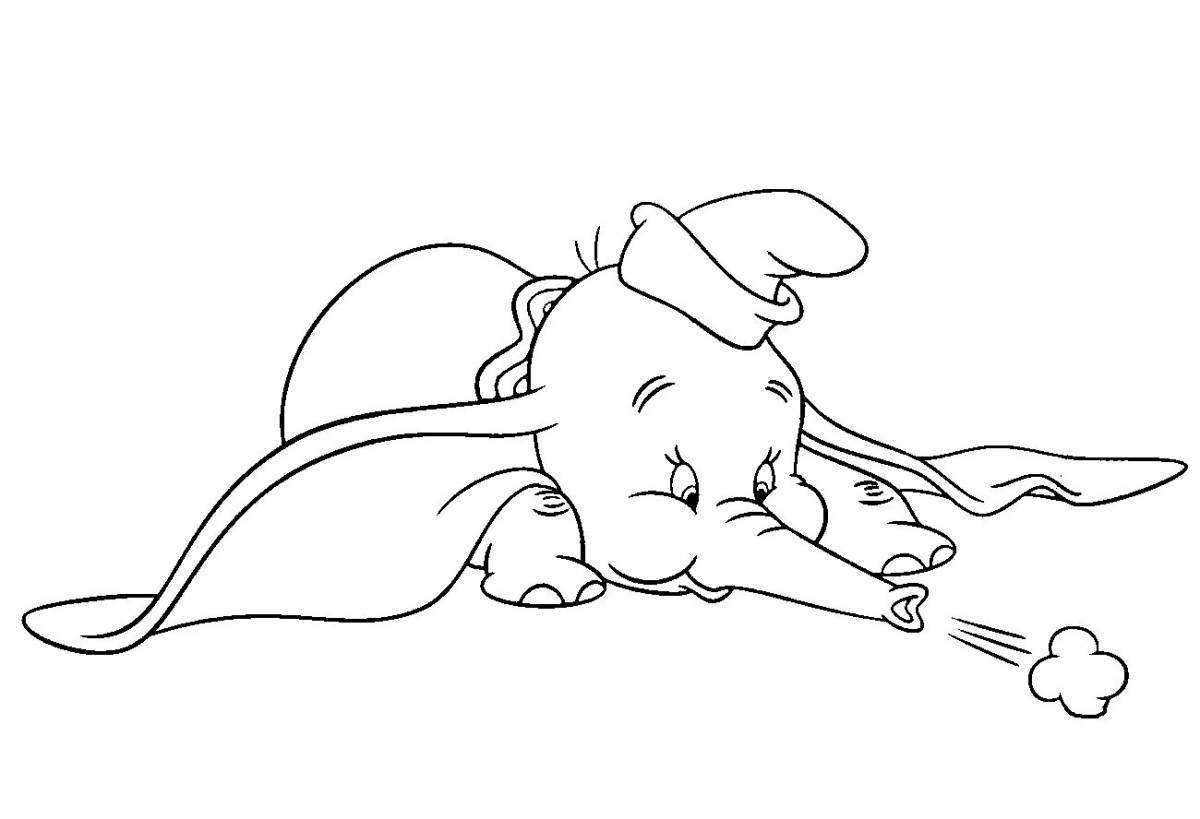 Dumbo elephant coloring book