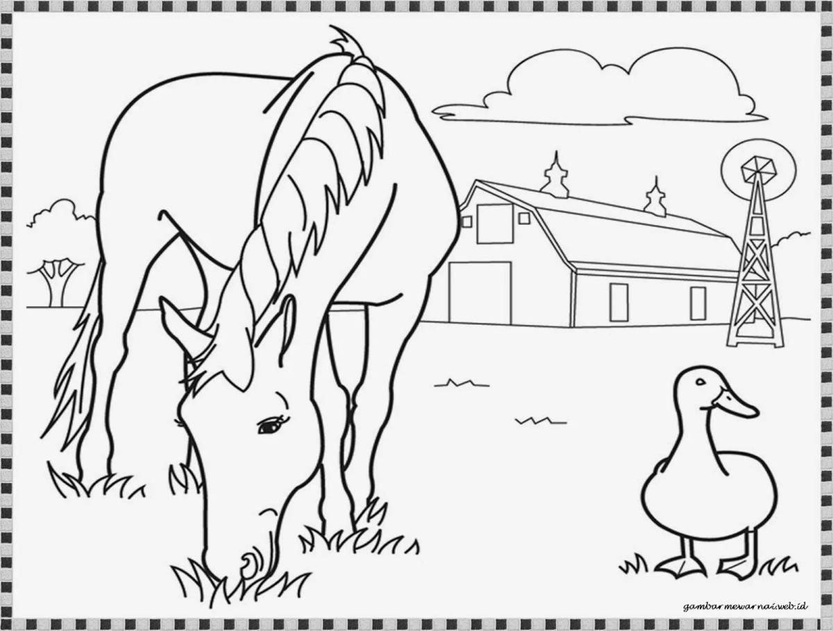 Photo Adorable mouse coloring page