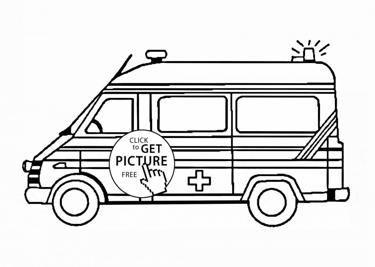 Exquisite special transport coloring page