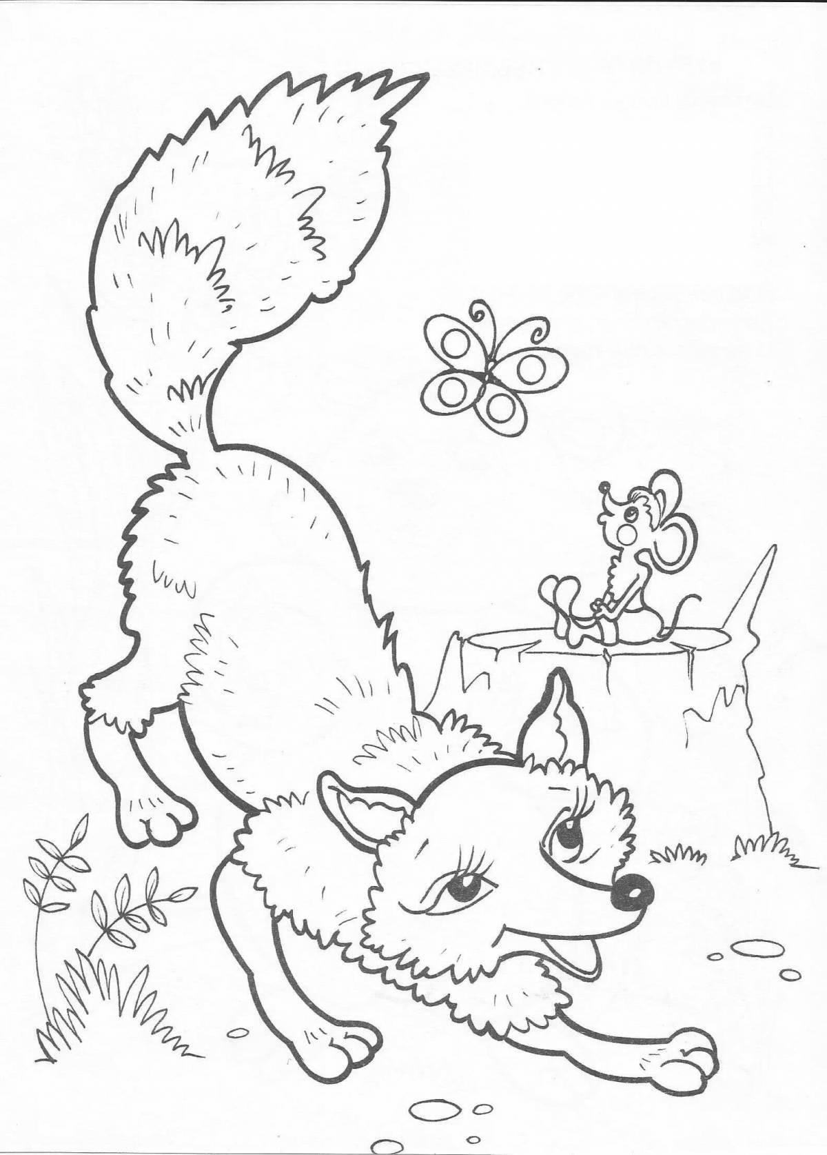 Coloring book Ushinsky's brilliant fairy tales