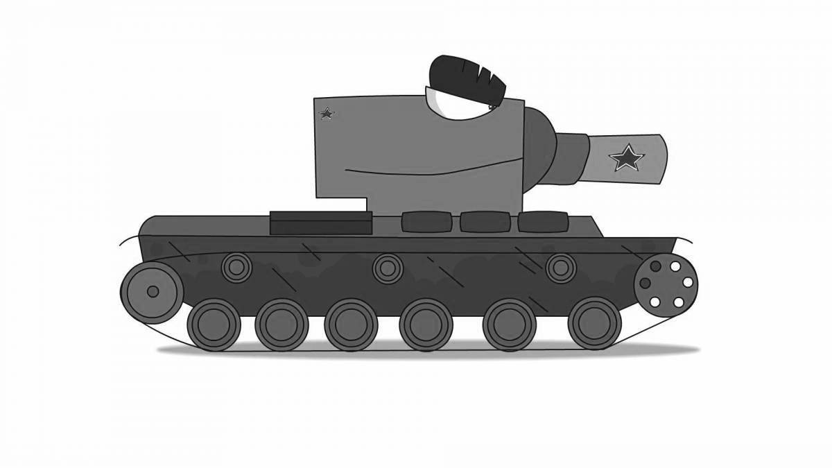 Увлекательная раскраска т-35