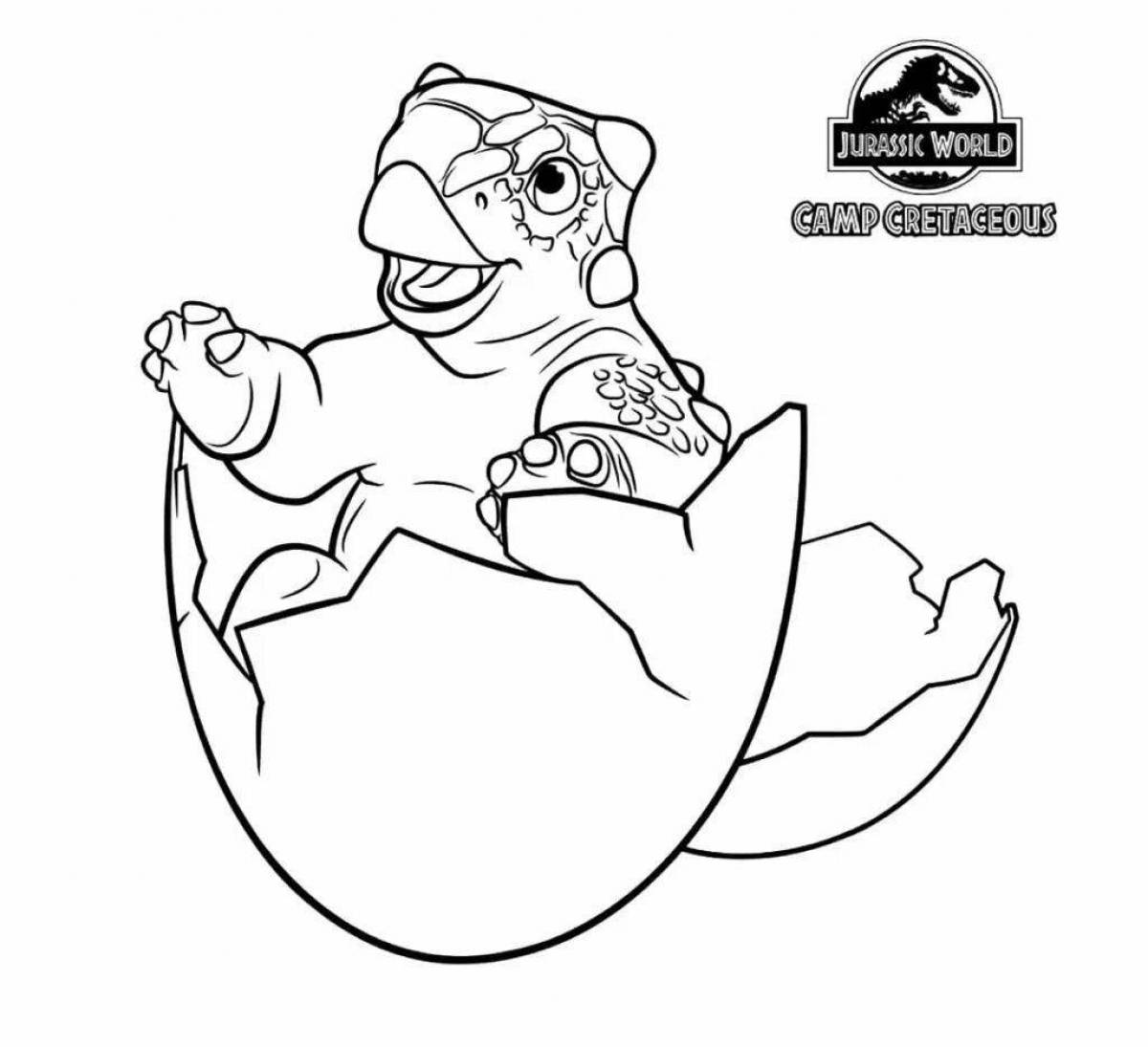 Exquisite Jurassic World coloring book