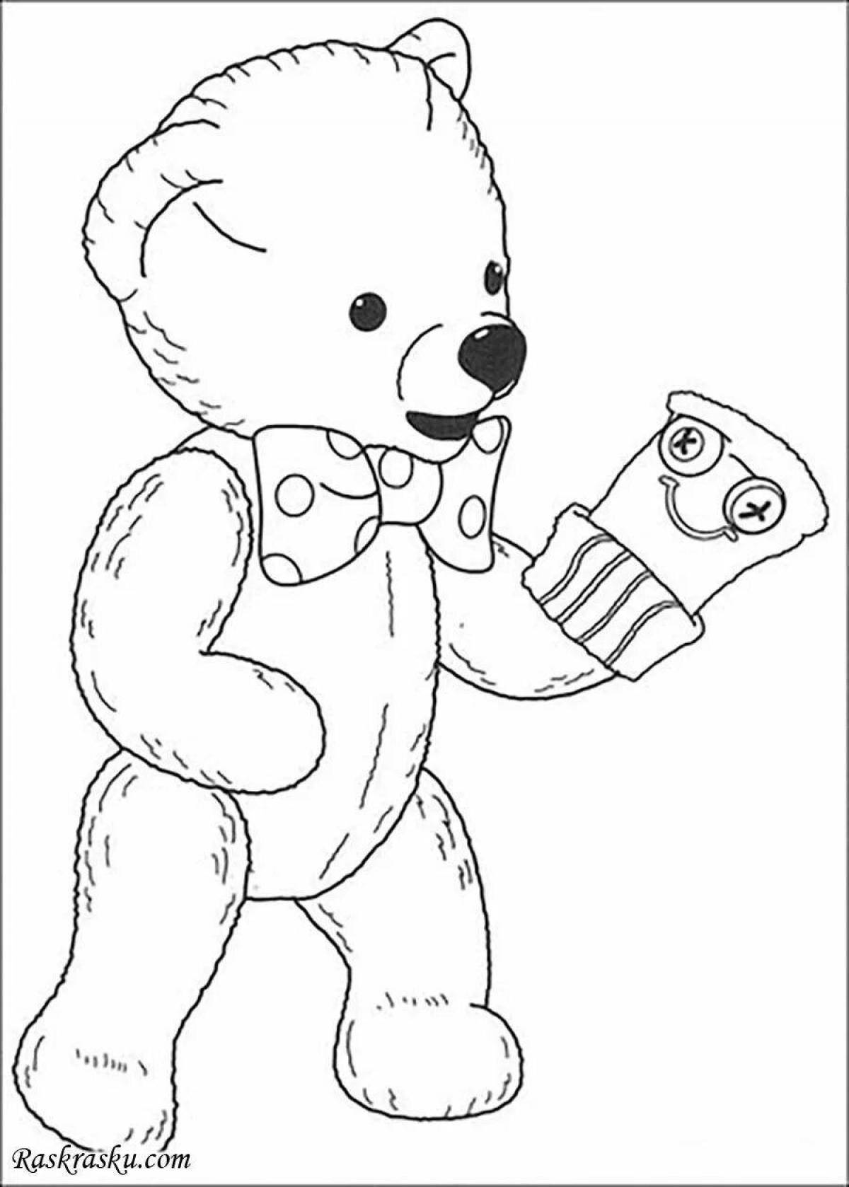 Teddy bear coloring book