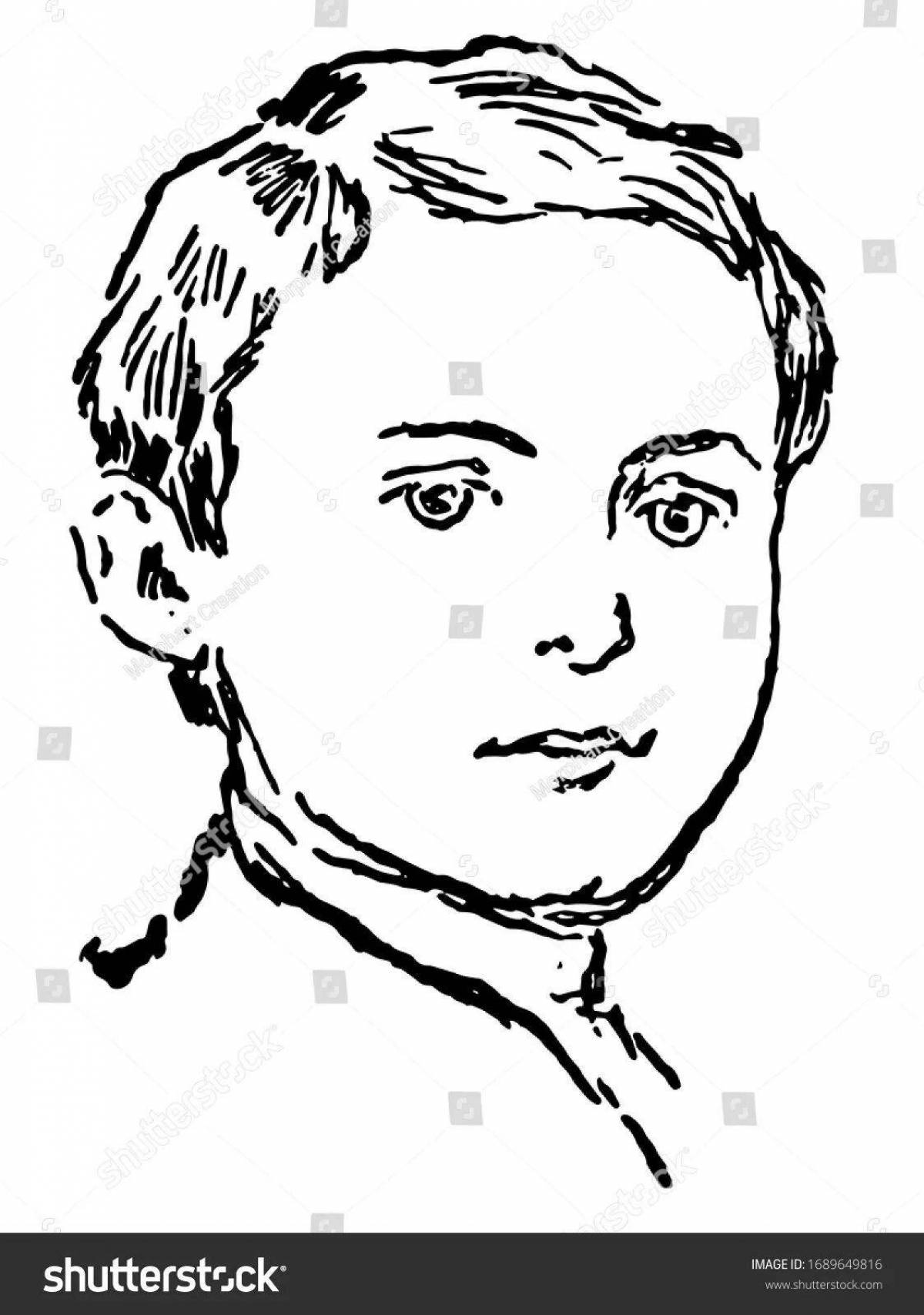 Bright portrait of a boy