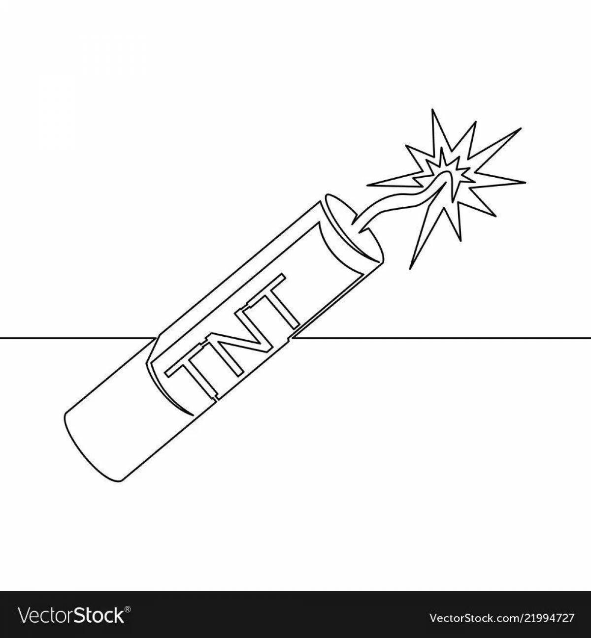Gorgeous sparklers coloring page