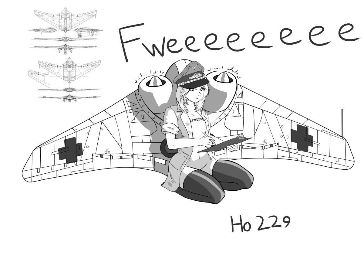 Amazing war thunder coloring page