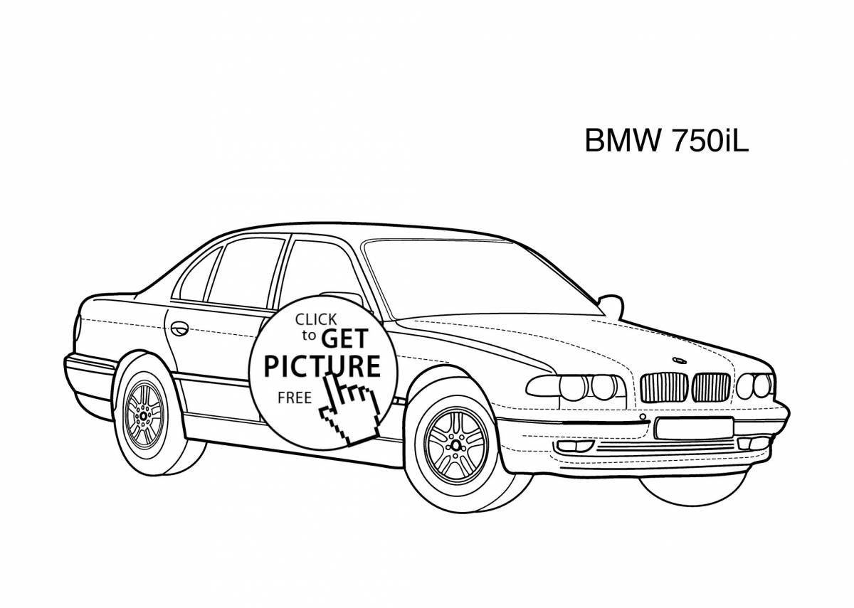 Dazzling bmw police coloring