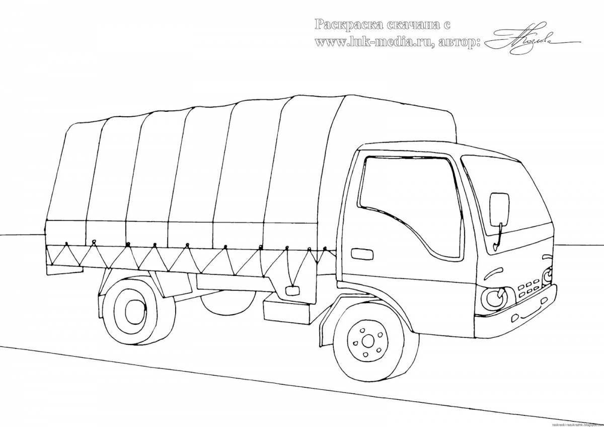 Раскраска газель bold cargo