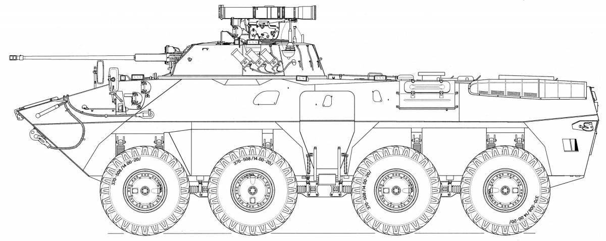 Btr 80 colorful coloring