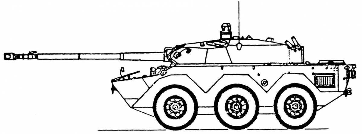 Радостная раскраска бтр 80