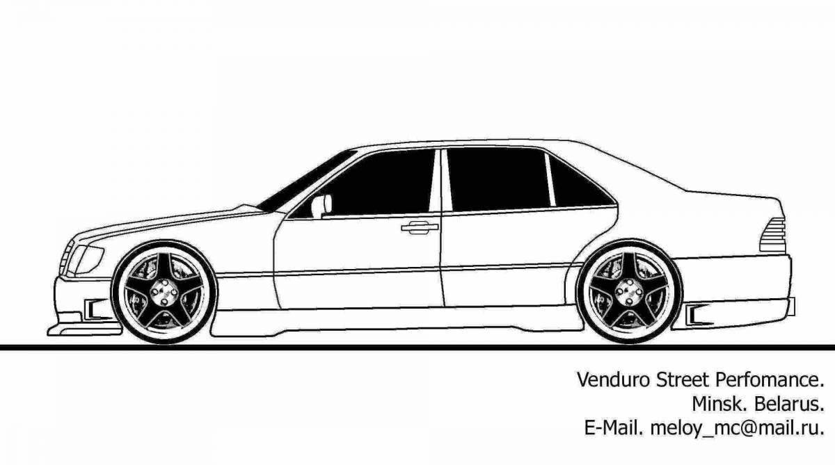 Great old Mercedes coloring book