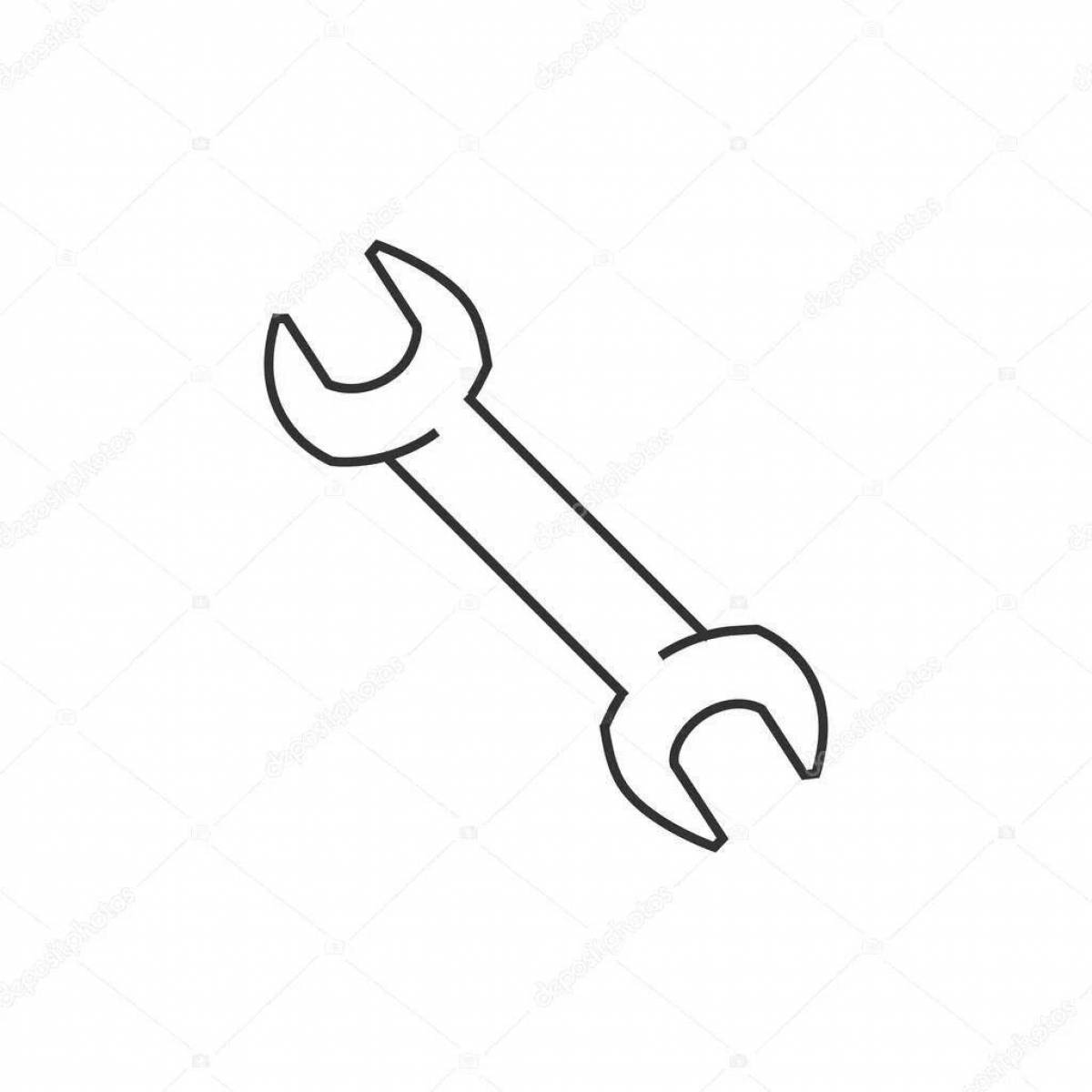 Great wrench coloring page