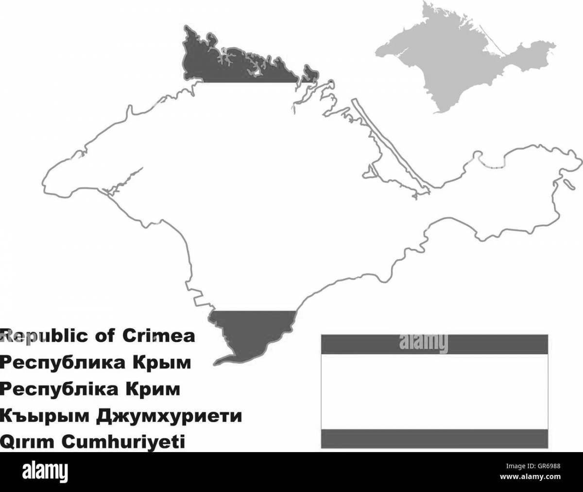 Coloring bright republic of crimea