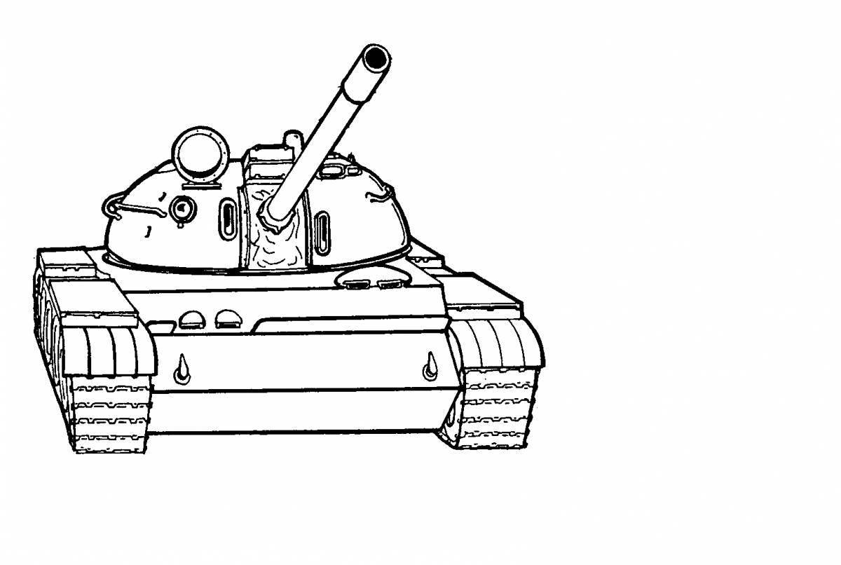 Fun tank rate coloring page