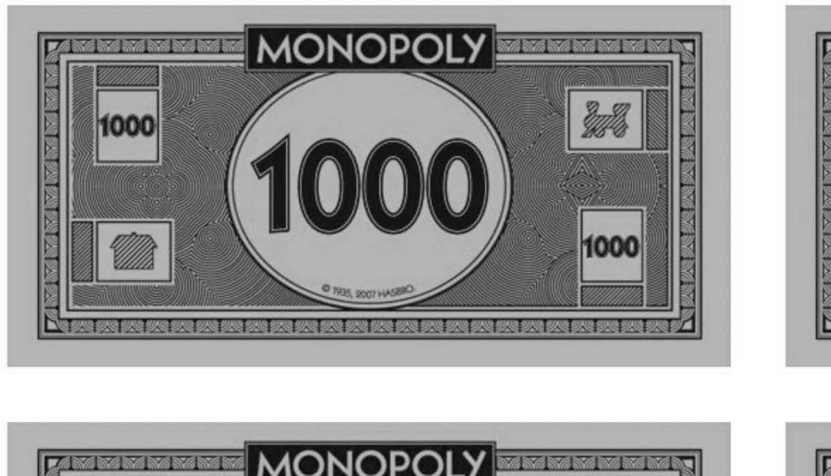 Amazing coloring 1000 rubles