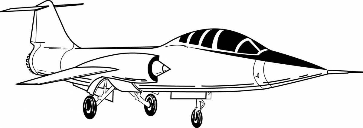 Majestic cargo plane coloring page