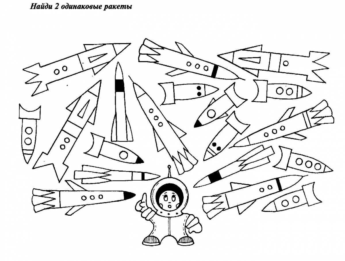 Awesome Space Game coloring page