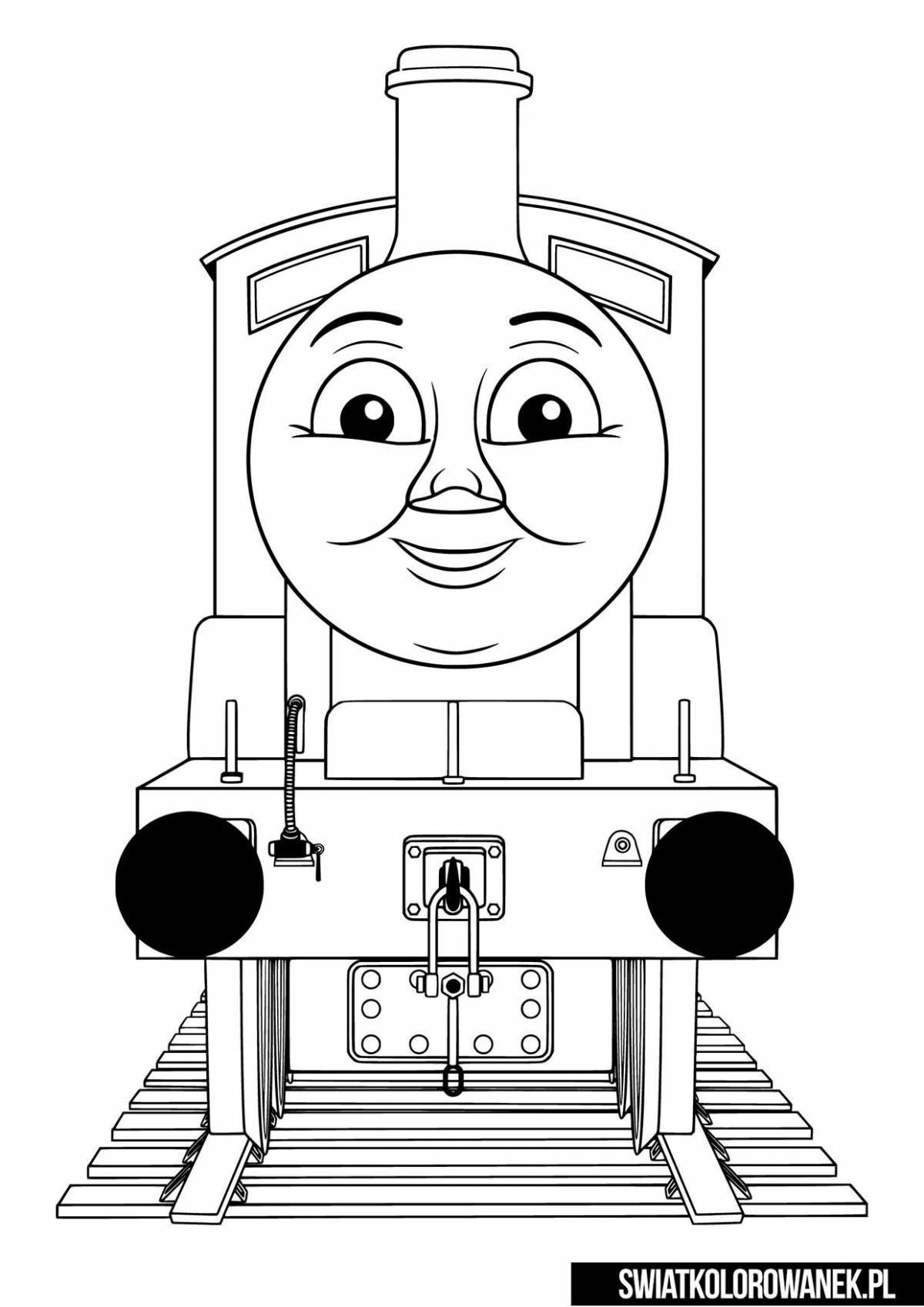 Thomas Exek's colorful coloring page