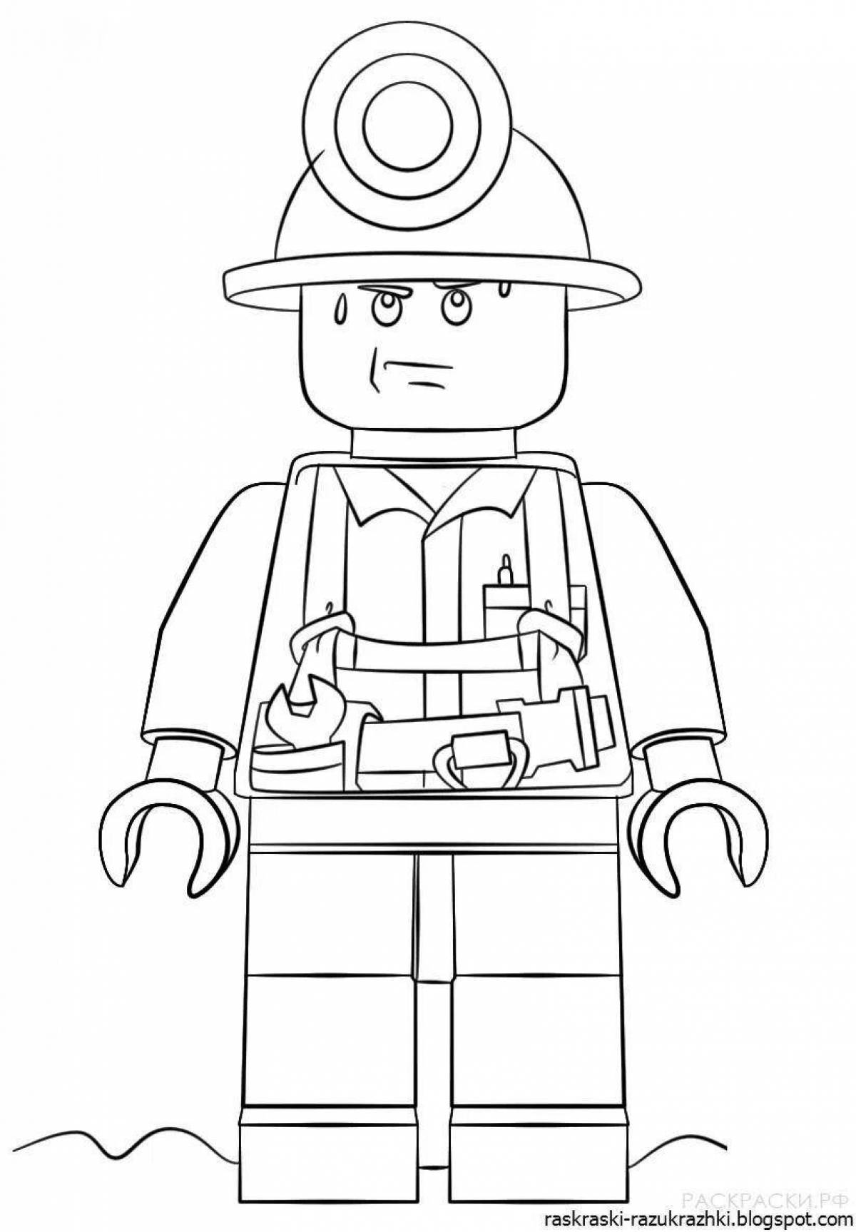 Fun toy soldiers lego coloring book