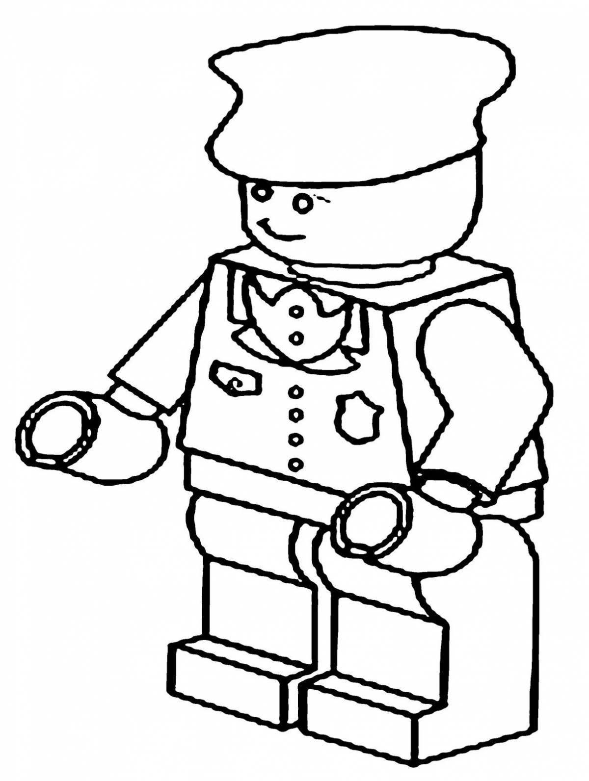 Анимированные раскраски игрушечных солдатиков lego