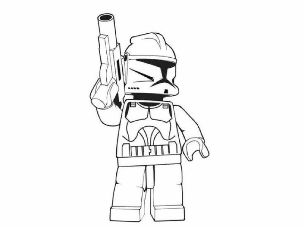 Amazing lego toy soldier coloring pages