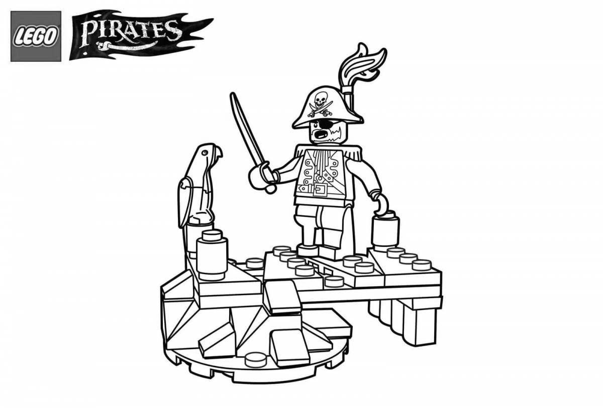 Coloring book attractive lego toy soldiers